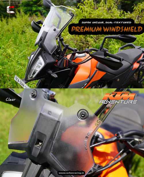 CarbonRacing KTM 390 Adventure Windshield V2 - Clear