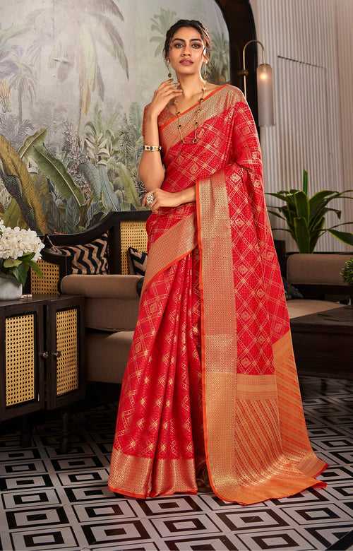 Red Color Handloom Patola Saree -Anantaa Collection YF30247