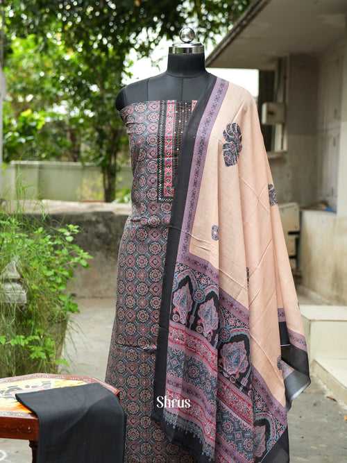 Black & Cream - Ajrakh Salwar