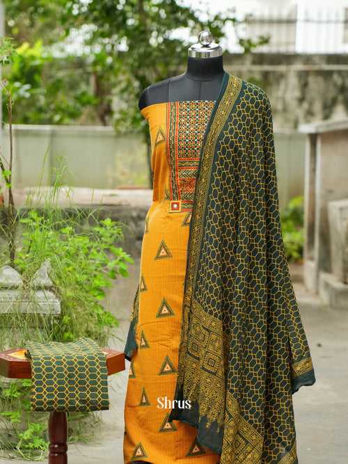 Mustard & Green - Ajrakh Salwar