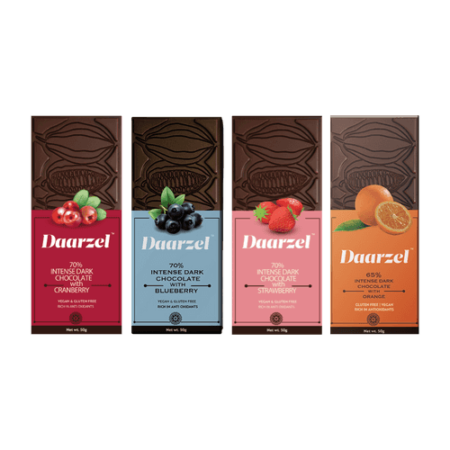 Pack Of 4 Daarzel -65%-70% Dark Chocolate