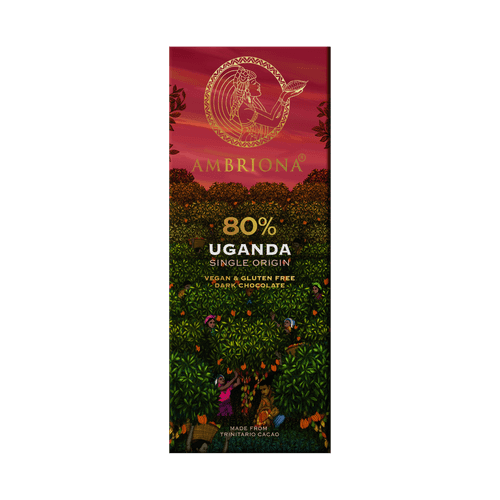 80% Single Origin Dark Chocolate from Uganda | Vegan & Gluten Free