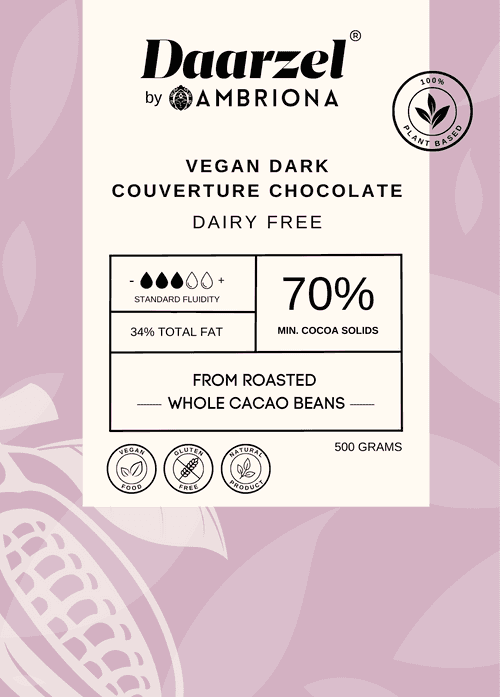 70% Vegan Dark Couverture Chocolate