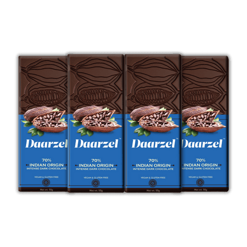 Indian Origin 70% Dark Chocolate Pack of 4