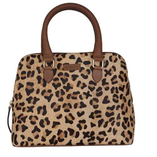 Pochette Half Moon Bag (Cheetah Pattern)-Pure Leather