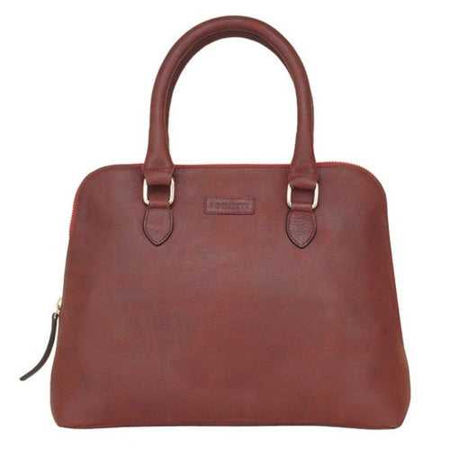 Pochette Half Moon Bag (Maroon)-Pure Leather