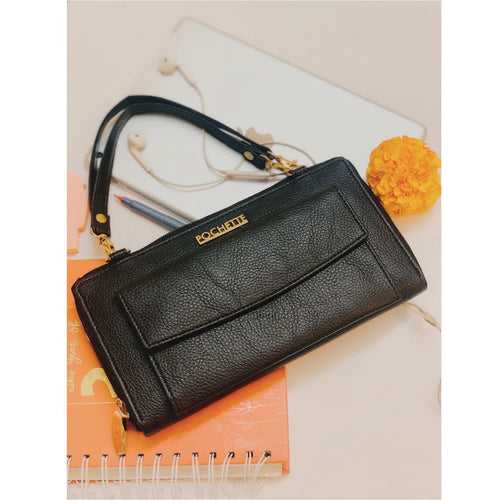 Pochette Handle-Held Clutch Wallet(Black)