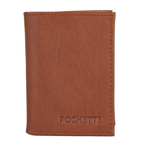 Pochette Mini Men's Tan Wallet-Pure Leather