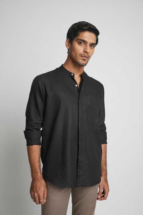 Reflect Round Collar Shirt