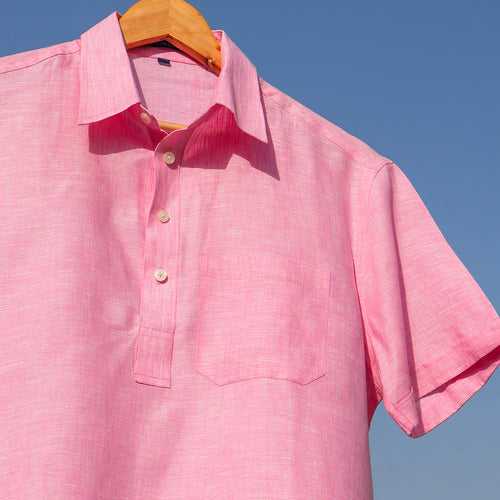 Ballet Pink Popover Kurta x Shirt