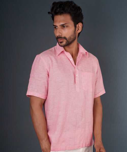 Ballet Pink Popover Shirt