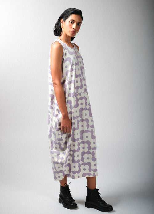 Lavender Floral Sack Dress