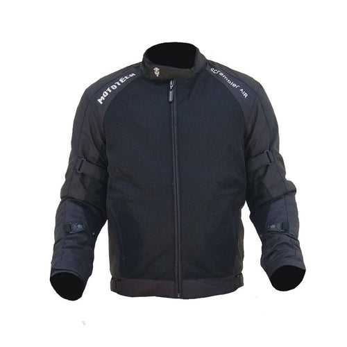 Scrambler Air Motorcycle Mesh Riding Jacket v2 - Black (without armours and rain liner)