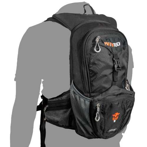 Stealth Hydration Backpack with Rain Cover - 8 Litres - Black