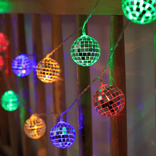 LED Disco Ball Mirror String Light | Multi Color