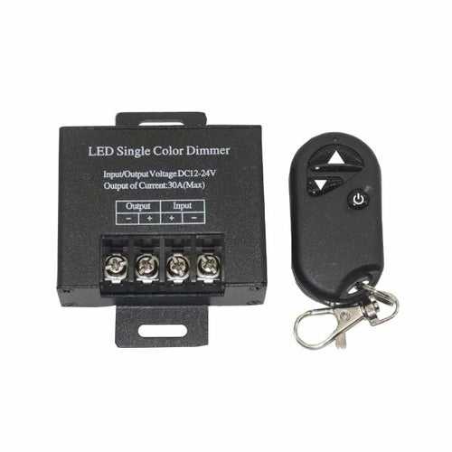 LED RF Dimmer DC12V-24V 30A with 3 Key Remote Control