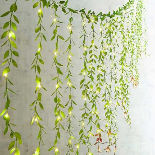 Leaves Garland Curtain Lights | Warm White
