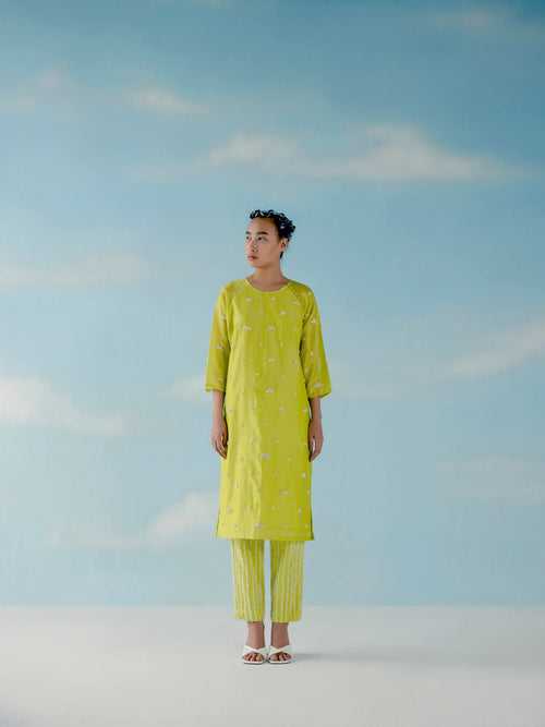 CHASE YELLOW KURTA