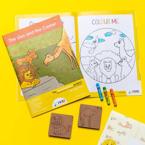 IVEI The Lion and the Camel - Workbook and 2 DIY Magnets - 4 to 7 yrs