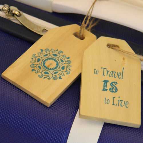 IVEI Wooden Luggage Tags (Set of 2)