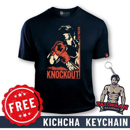 Kichcha Baadshah Sudeep TShirt | With Free Kiccha Keychain