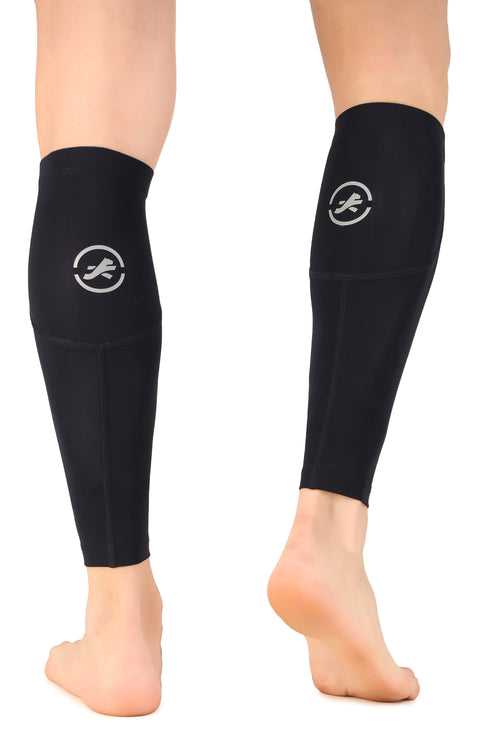 Nylon Compression Calf Sleeves (Navy Blue)