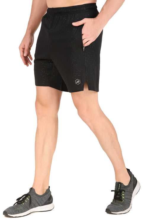 Men's Performance Shorts With Zip Pockets (Arrow Black)