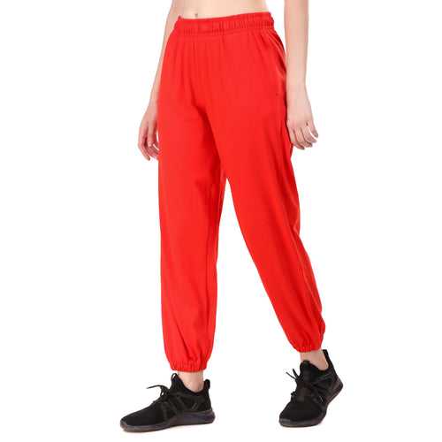 Women's Cotton Jogger (Red)