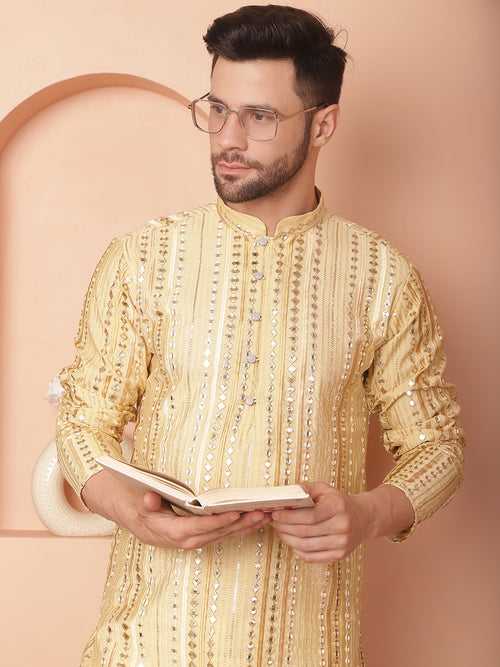 Men's Mirror Work Kurtas