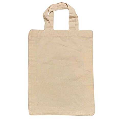 Pure Cotton Cloth Carry Bags as an Alternate for Plastic Carry Bags - 10 Pcs