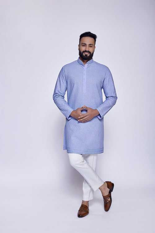 LAVENDER EMBROIDERED KURTA