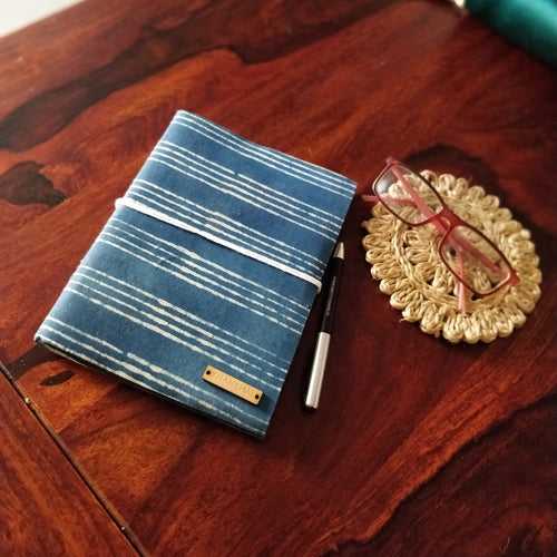 Indigo Striped Big Journal