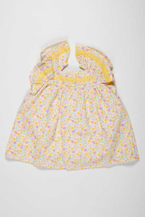 Charming Floral Cotton Frock for Baby Girls