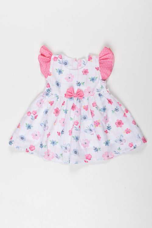 Charming Floral Infant Frock for Girls - Comfortable Summer Casual Wear