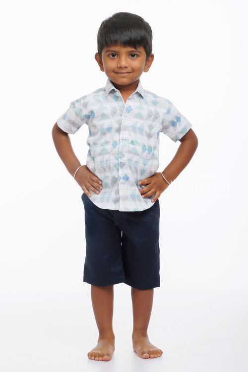 Modern Prism Boys Shirt and Shorts Set: Stylish Comfort for Everyday Play