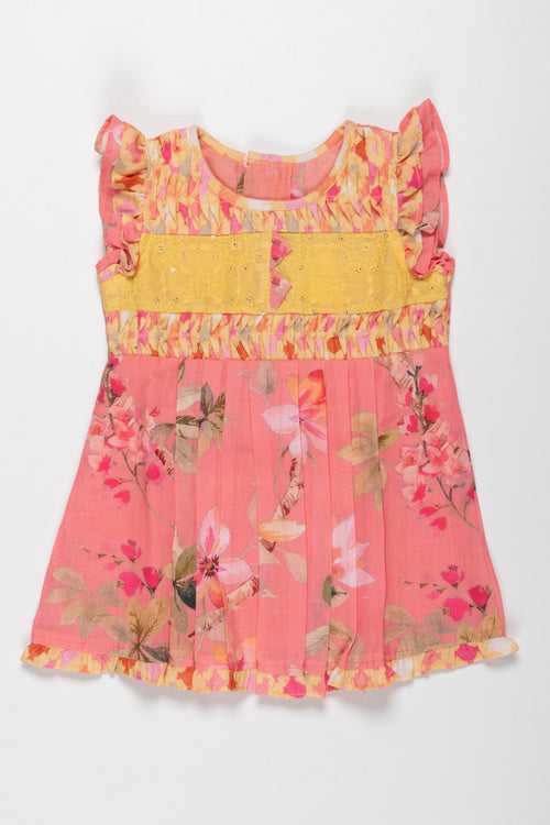 Summer Floral Frock for Infant Girls - Designer Baby Dress
