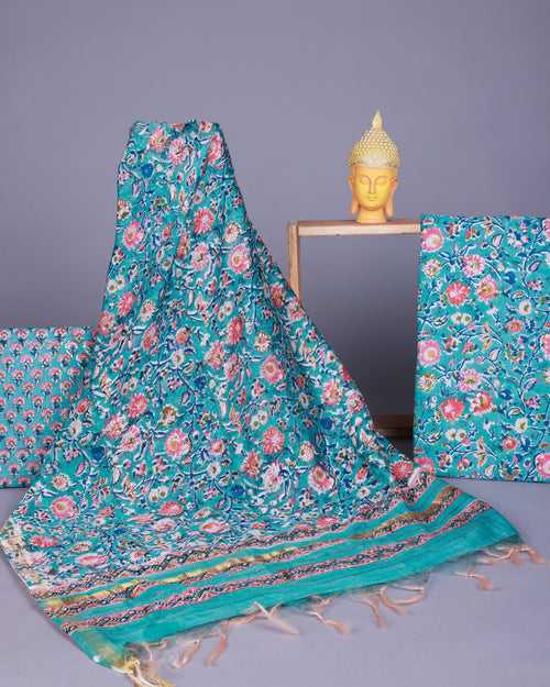 Anisa Block Printed Cotton Unstitched Suit set