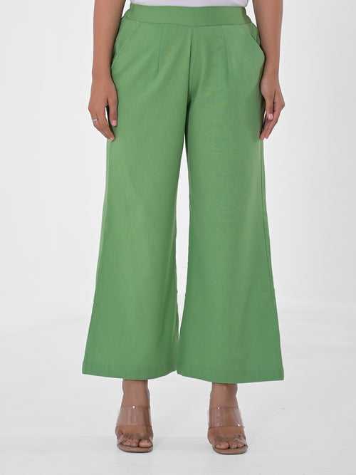 Pea Green Palazzo pant