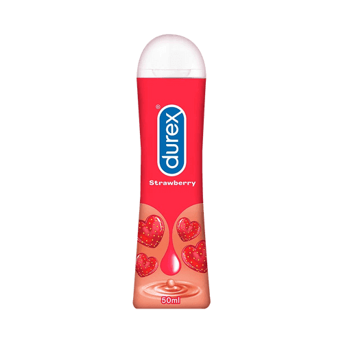 Durex Strawberry Flavoured Lube | Water-Based Intimate Lubricant For Men & Women