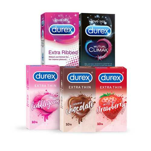 Durex Thin Flavour & Performance Combo - 50 Condoms