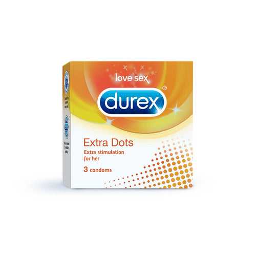 Durex Extra Dots - 3 Condoms