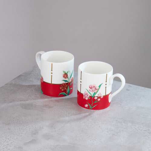 Bloom Coffee Mug Set - Brick