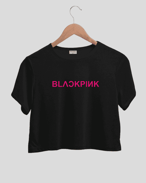 Black pink - Comfort Fit Crop Top