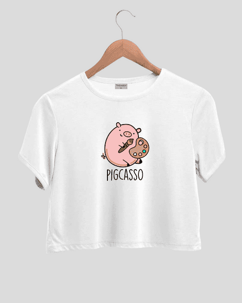 Pigcasso - Comfort Fit Crop Top