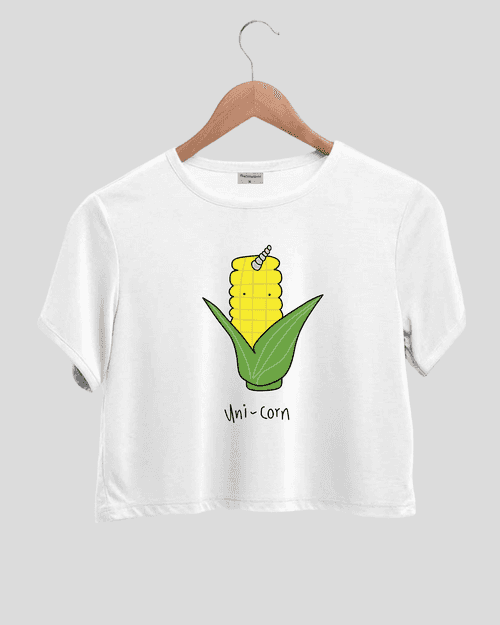 Uni-corn - Comfort Fit Crop Top