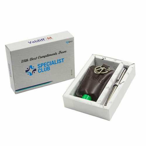 Combo of Leather Sanitizer Holder(with 50 ml Dettol sanitizer) & Magnetic Pen for IPCA Labs