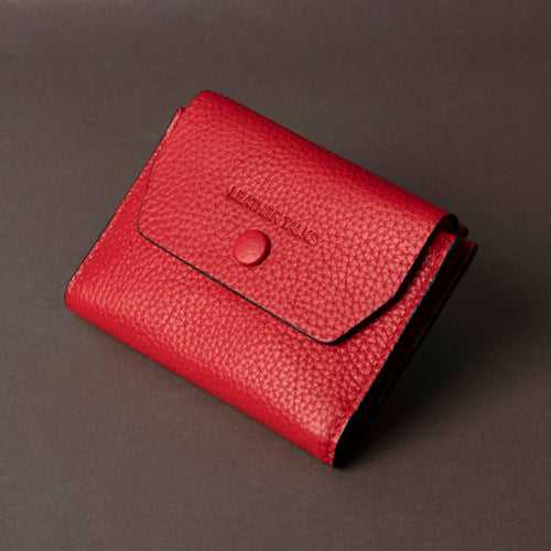 Summer II | Leather Wallet for Women | 100% Genuine Leather | Color: Red, Beige, Orange, Yellow & Blue