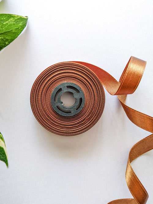 Metallic Brown - Satin Ribbon (0.5 inch)