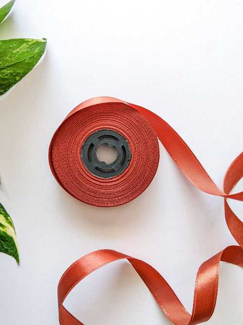 Rust - Satin Ribbon (0.5 inch)