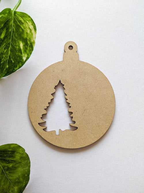 Tree Ornament Ball - MDF Cutout